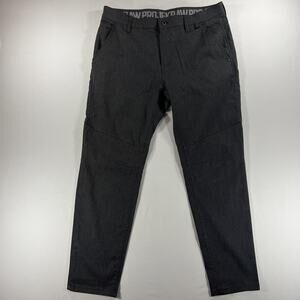 Projek Raw Pants Men 36x30 Gray Tech Apparel 360 Stretch Performance Zip Pocket